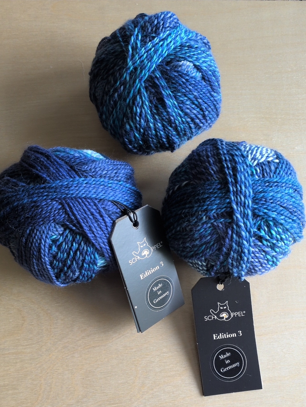 3 Skeins "Edition 3" Schoppel Yarn Dana's Destash!, DK/ Sport Weight 100%